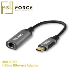 MSLFORCE Online Shopping | Adaptador de rede USB Thunderbolt 3 tipo C para RJ45 Gigabit Ethernet LAN