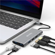 HUB USB C para monitor duplo de laptop gamer