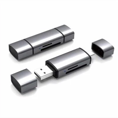 Leitor de cartão USB 3.0 tipo-A e tipo C OTG